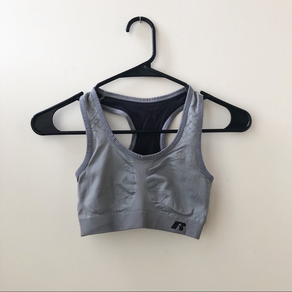 Reversible Black & Grey Sports Bra